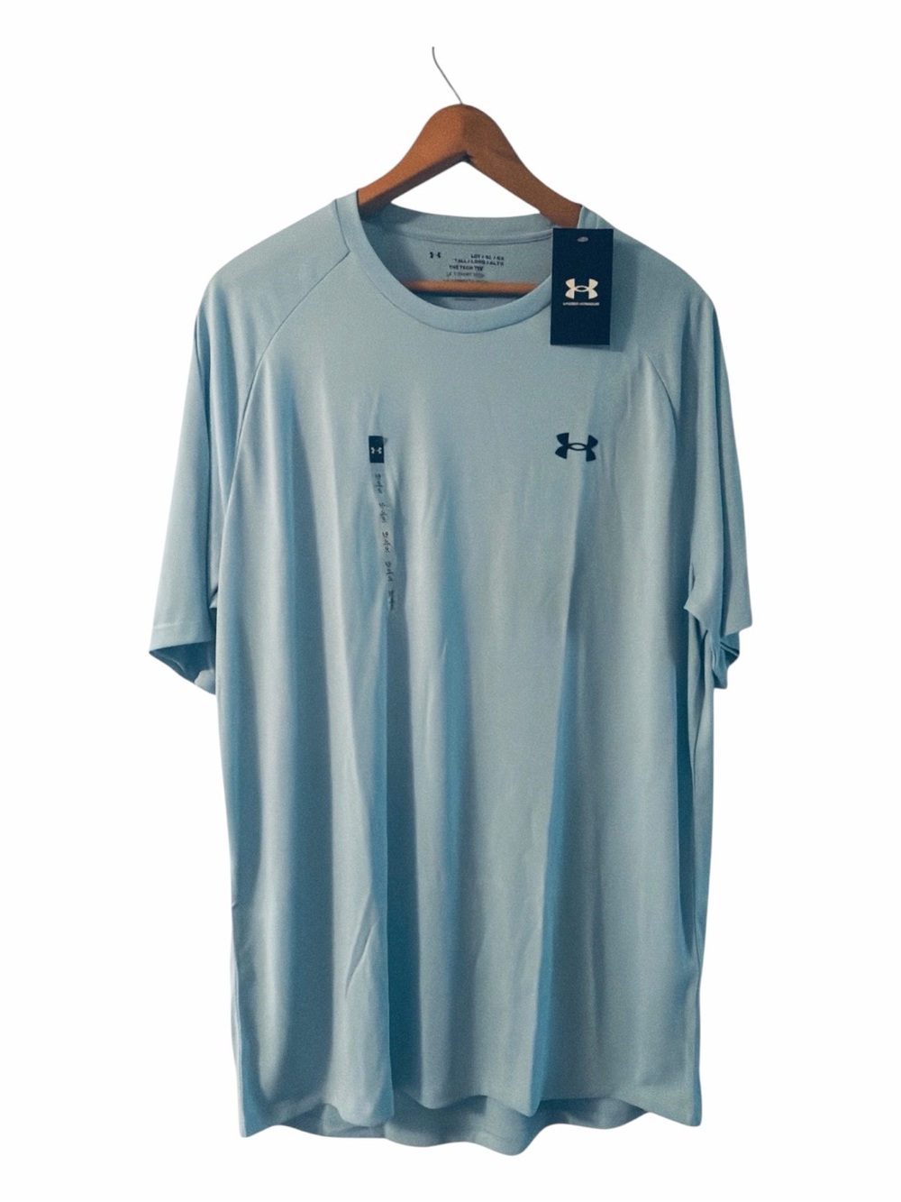 Under Armour Tech 2.0 Shirt Men’s Large Tall LGT Blue Loose Fit NWT 1326413